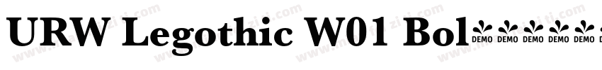 URW Legothic W01 Bol字体转换